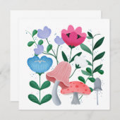 Whimsical Garden Bedankkaart (Voorkant / Achterkant)