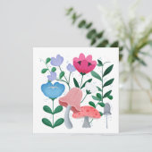 Whimsical Garden Bedankkaart (Staand voorkant)