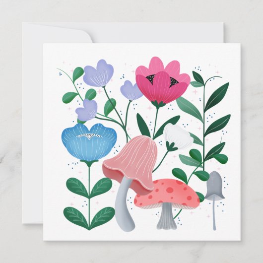 Whimsical Garden Bedankkaart (Voorkant)