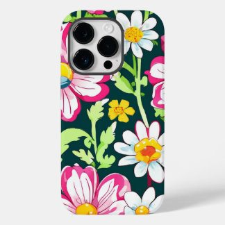Whimsical Garden Blooms: Grappige Bloemen Telefoon Case-Mate iPhone 14 Pro Hoesje