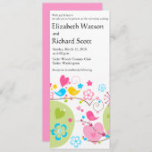 Whimsical Garden bruiloft uitnodiging (Voorkant / Achterkant)