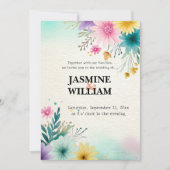 💐 Whimsical Garden bruiloft uitnodiging 🌿💌 (Voorkant)