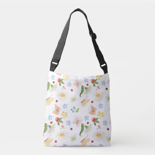 Whimsical Garden Crossbody Tas (Voorkant)