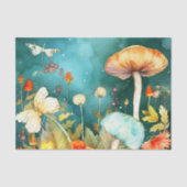 Whimsical Garden Delight Mushroom, en Dragonfly Tissuepapier (Voorkant)