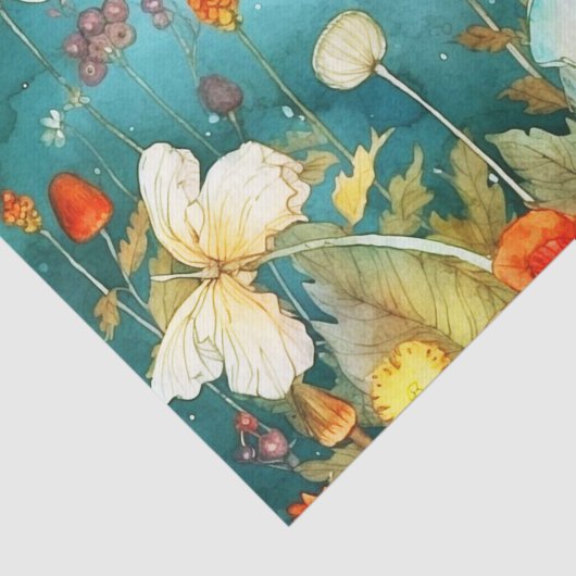 Whimsical Garden Delight Mushroom, en Dragonfly Tissuepapier (Detail)