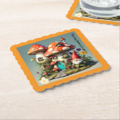 "Whimsical Garden Escape" Kartonnen Onderzetters (Gebogen)