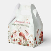 whimsical garden fairy first birthday custom bedankdoosjes (Achterkant)