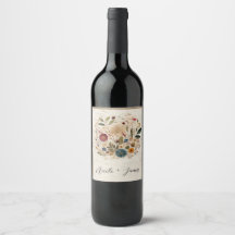 Whimsical Garden Geperste Bloemen Boheemse Bruilof