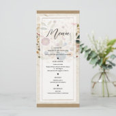 Whimsical Garden Geperste Bloemen Boheemse Menu (Staand voorkant)