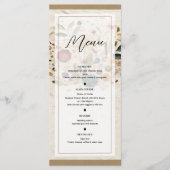 Whimsical Garden Geperste Bloemen Boheemse Menu (Voorkant)