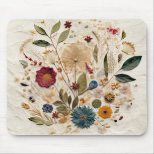 Whimsical Garden Geperste Bloemen Boheemse Muismat