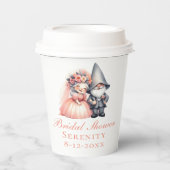 Whimsical Garden Gnome Rustiek Vrijgezellenfeest Papieren Bekers (Voorkant)