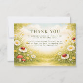 Whimsical Garden Lady Bug 1st Birthday Bedankkaart (Voorkant)