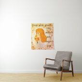 Whimsical Garden - Modern Tapestry Wandkleed (In situ)