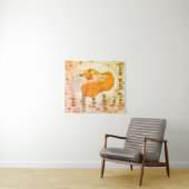 Whimsical Garden - Modern Tapestry Wandkleed (In Situ (horizontaal))