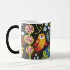 Whimsical Garden Owl Mug Magische Mok