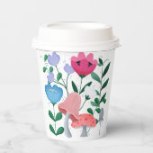 Whimsical Garden Papieren Bekers (Voorkant)