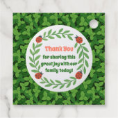 Whimsical Garden Party Bedankt Label (Achterkant)