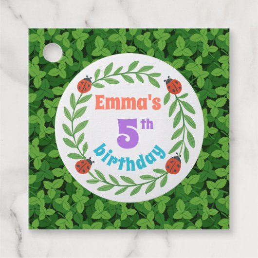 Whimsical Garden Party Bedankt Label (Voorkant)