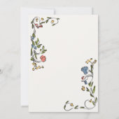 Whimsical Garden Party Bloemendouche Baby Advies Kaart (Achterkant)