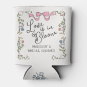 Whimsical Garden Party Doodle Floral Vrijgezellenf Blikjeskoeler (Voorkant)