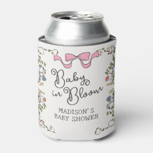 Whimsical Garden Party Floral Doodle Baby shower Blikjeskoeler