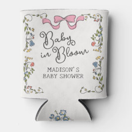 Whimsical Garden Party Floral Doodle Baby shower Blikjeskoeler