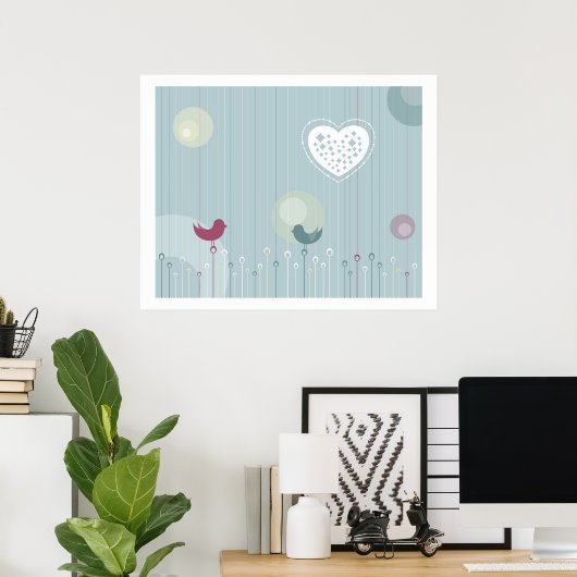 Whimsical Garden Print (Thuiskantoor)