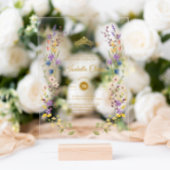 Whimsical Garden Quinceañera Acryl Uitnodigingen