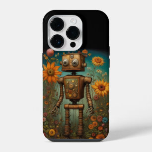 Whimsical Garden Robot   Digitale kunst iPhone 14 Plus Hoesje