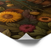 Whimsical Garden Robot | Digitale kunst Poster (Hoek)