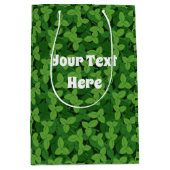 Whimsical Garden Strawberry Leaves Gift Paper Bag Medium Cadeauzakje (Voorkant)