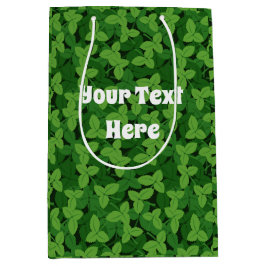 Whimsical Garden Strawberry Leaves Gift Paper Bag Medium Cadeauzakje