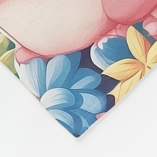 Whimsical Garden van speelse konijnen Deken Ontwer (Hoek)