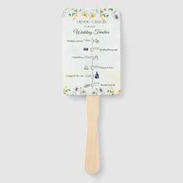 Whimsical Garden Wild Flowers Programma Tijdlijn Handwaaier