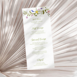 Whimsical Garden Wildflower Bruiloft Menu