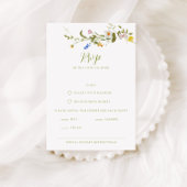 Whimsical Garden Wildflower bruiloft RSVP Kaartje
