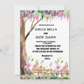 Whimsical Garden Wildflower bruiloft uitnodiging (Voorkant)