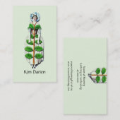 Whimsical Gardener Vrouw van Bloemen Visitekaartje (Voorkant / Achterkant)