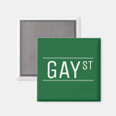 Whimsical Gay Street Sign Pride Queer LGBTIQ Magneet (Voorkant / Achterkant)