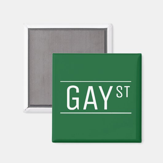 Whimsical Gay Street Sign Pride Queer LGBTIQ Magneet (Voorkant / Achterkant)