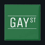 Whimsical Gay Street Sign Pride Queer LGBTIQ Magneet<br><div class="desc">Liefde is liefde. Cool gay street sign for your pride party! Geniet van deze trendy trots-design. Pride regenboog LGBT lesbische homo-homo-party LGBTQ gift en party decor party button pin.</div>