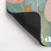 Whimsical gebladerte: pastel laat muizenmat muismat (Hoek)