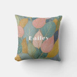 Whimsical gebladerte: pastelbladeren kussen