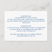 Whimsical Geïllustreerde Bloemen bruiloft Details  Informatiekaartje (Voorkant)