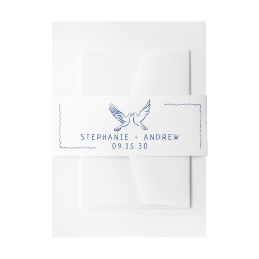 Whimsical geïllustreerde bruiloft uitnodigingen wikkel (Voorkant Voorbeeld)