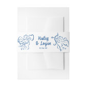 Whimsical Geïllustreerde Cupido Modern Leuke bruil Uitnodigingen Wikkel (Voorkant Voorbeeld)