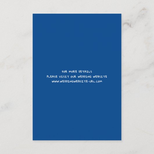 Whimsical Geïllustreerde Hand-getrokken Leuke Trou Informatiekaartje (Achterkant)