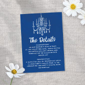 Whimsical Geïllustreerde Hand-getrokken Leuke Trou Informatiekaartje