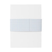 Whimsical Gekke Goose Blue Gingham Baby shower Uitnodigingen Wikkel (Achterkant Voorbeeld)